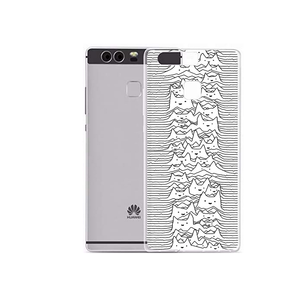 

Чехол MyPads Tocco для Huawei P9 Plus черно белые коты 3D (PT31455.54.682), Прозрачный, Tocco