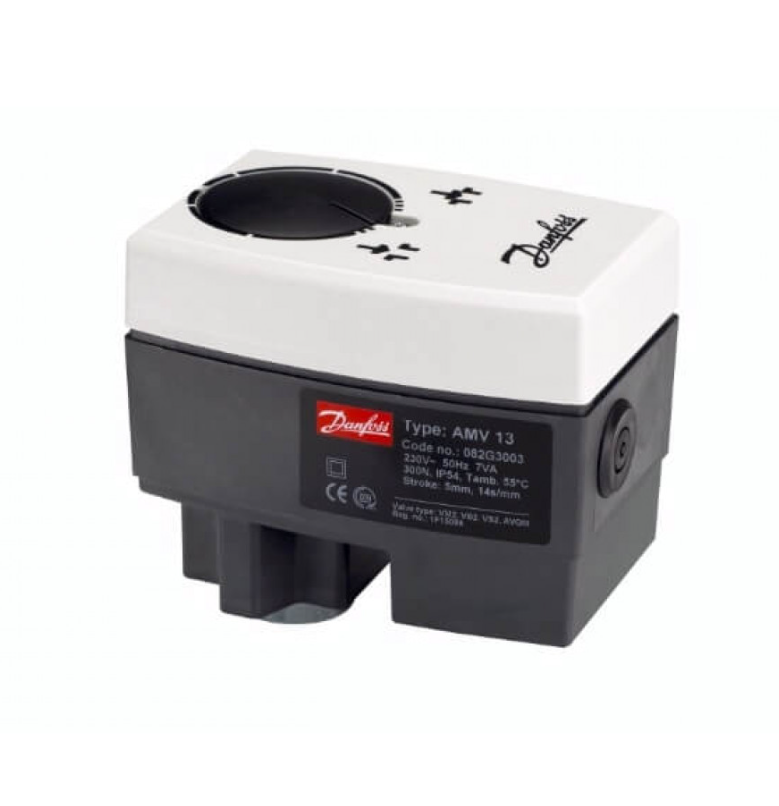 Электропривод Danfoss AMV 13 . art 082G3003 редукторный, 230В, приводное усилие 300Н