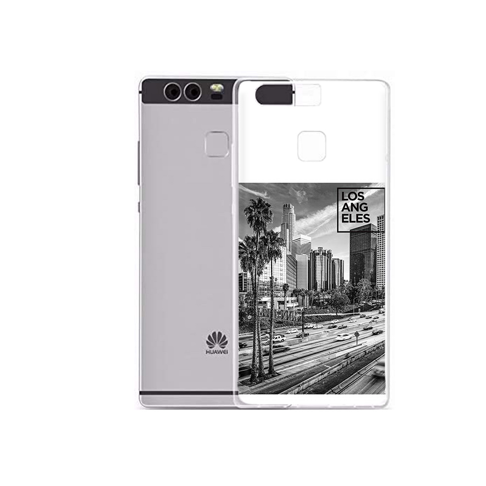 

Чехол MyPads Tocco для Huawei P9 Plus черно белый лос анджелес (PT31455.54.685), Прозрачный, Tocco