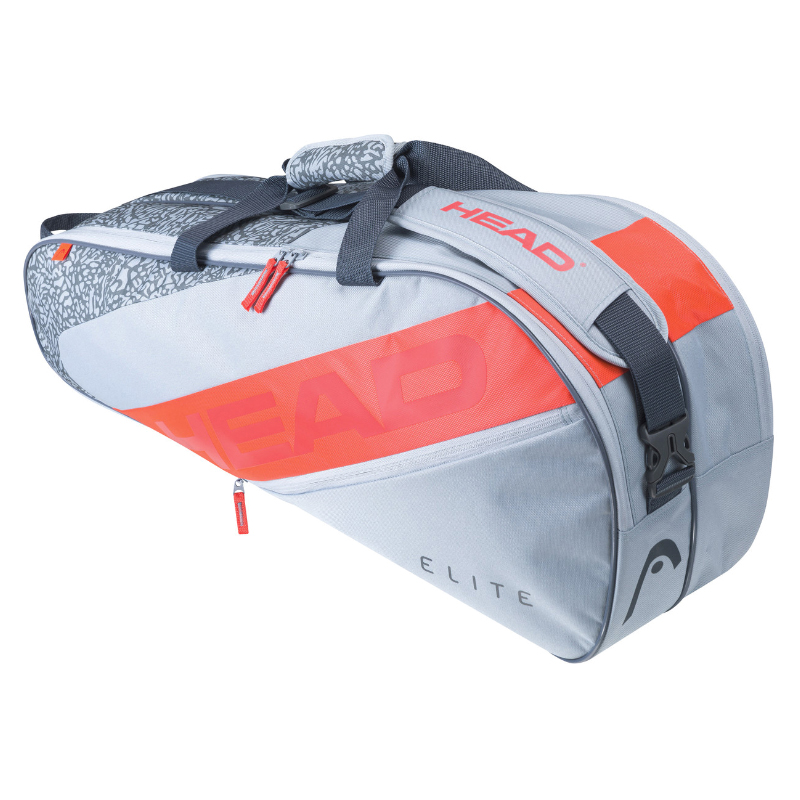 Теннисная сумка HEAD Elite Combi, Gray/Orange