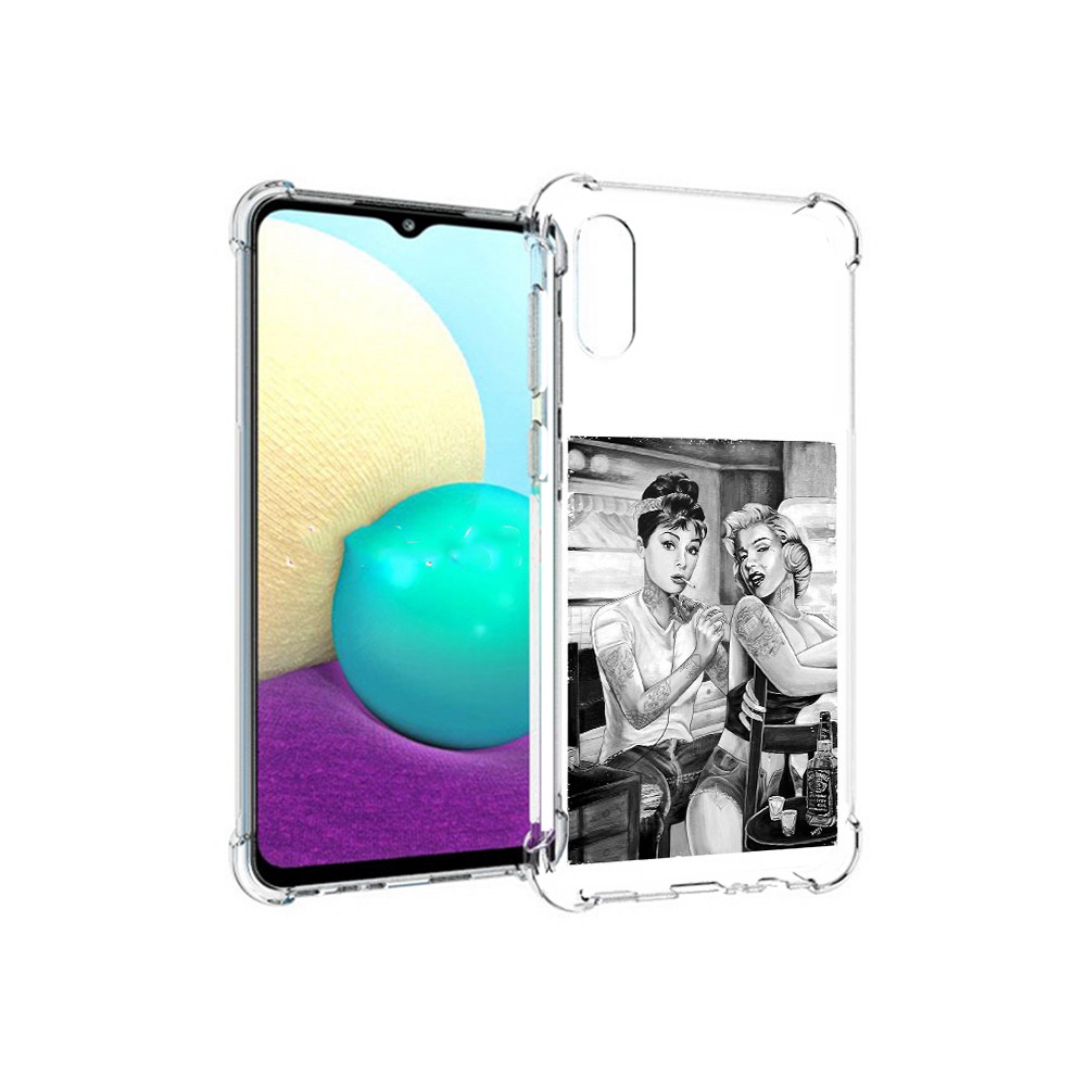 

Чехол MyPads Tocco для Samsung Galaxy M02 тату мастер (PT157689.478.637), Прозрачный, Tocco