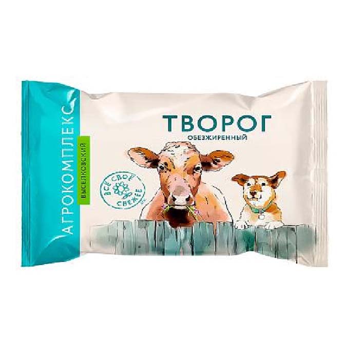 

Творог мягкий Агрокомплекс обезжиренный 180 г