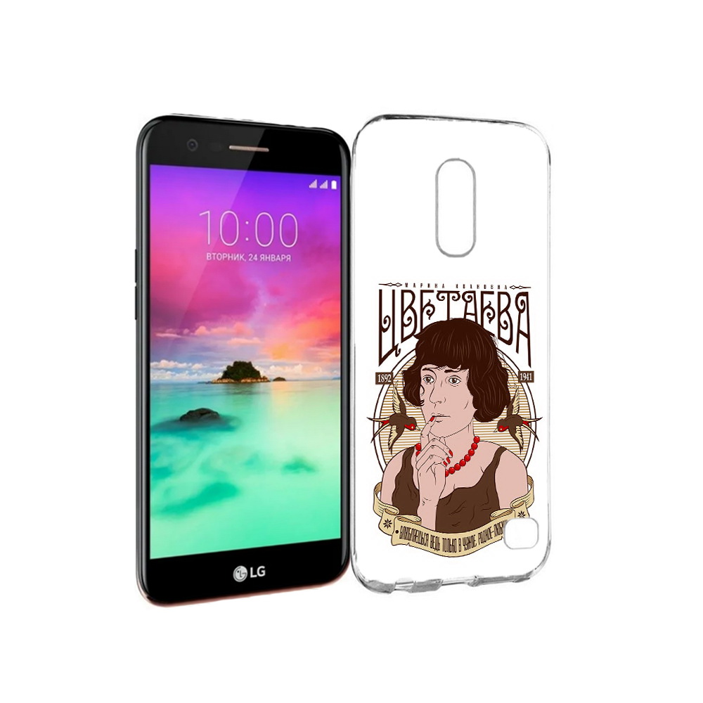 

Чехол MyPads Tocco для LG K10 (2017) Цветаева (PT53386.73.197), Прозрачный, Tocco