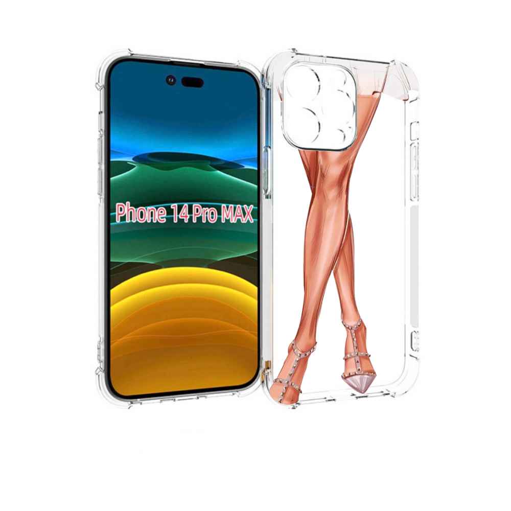 

Чехол MyPads Ножки для iPhone 14 Pro Max, Прозрачный, Tocco