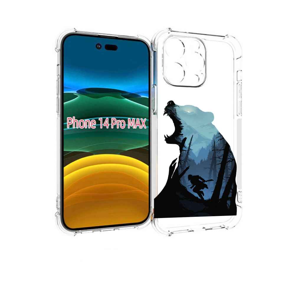 

Чехол MyPads Ночной-медведь для iPhone 14 Pro Max, Прозрачный, Tocco