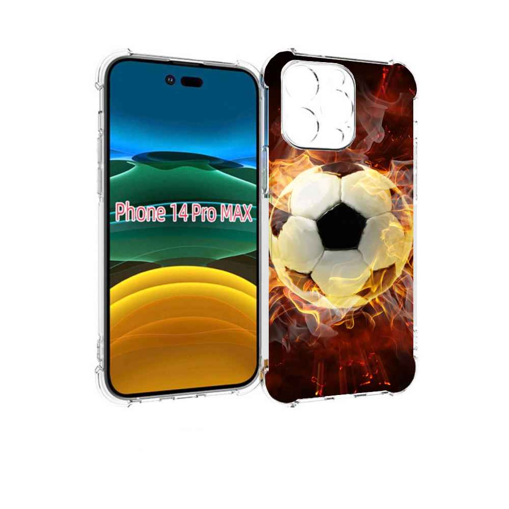 

Чехол MyPads Огненный-мяч для iPhone 14 Pro Max, Прозрачный, Tocco