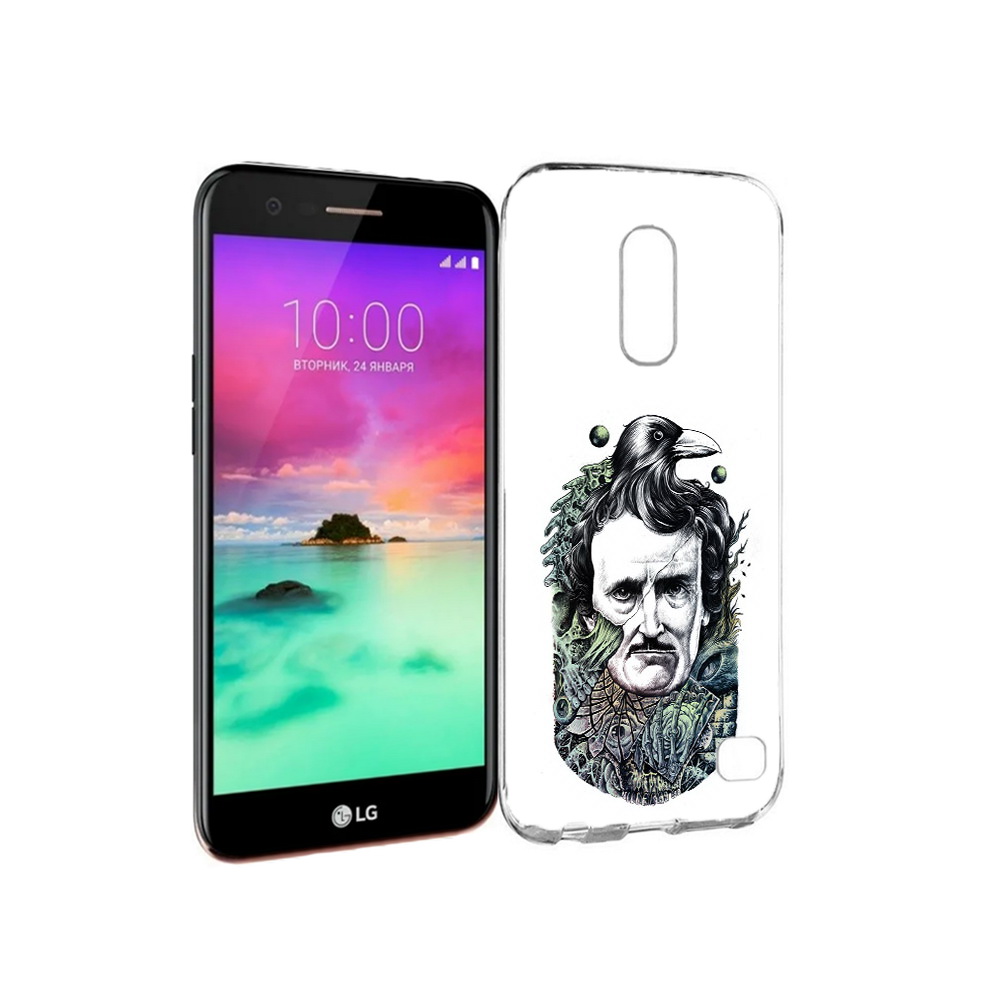 

Чехол MyPads Tocco для LG K10 (2017) Эдгар Аллан с вороном (PT53386.73.203), Прозрачный, Tocco