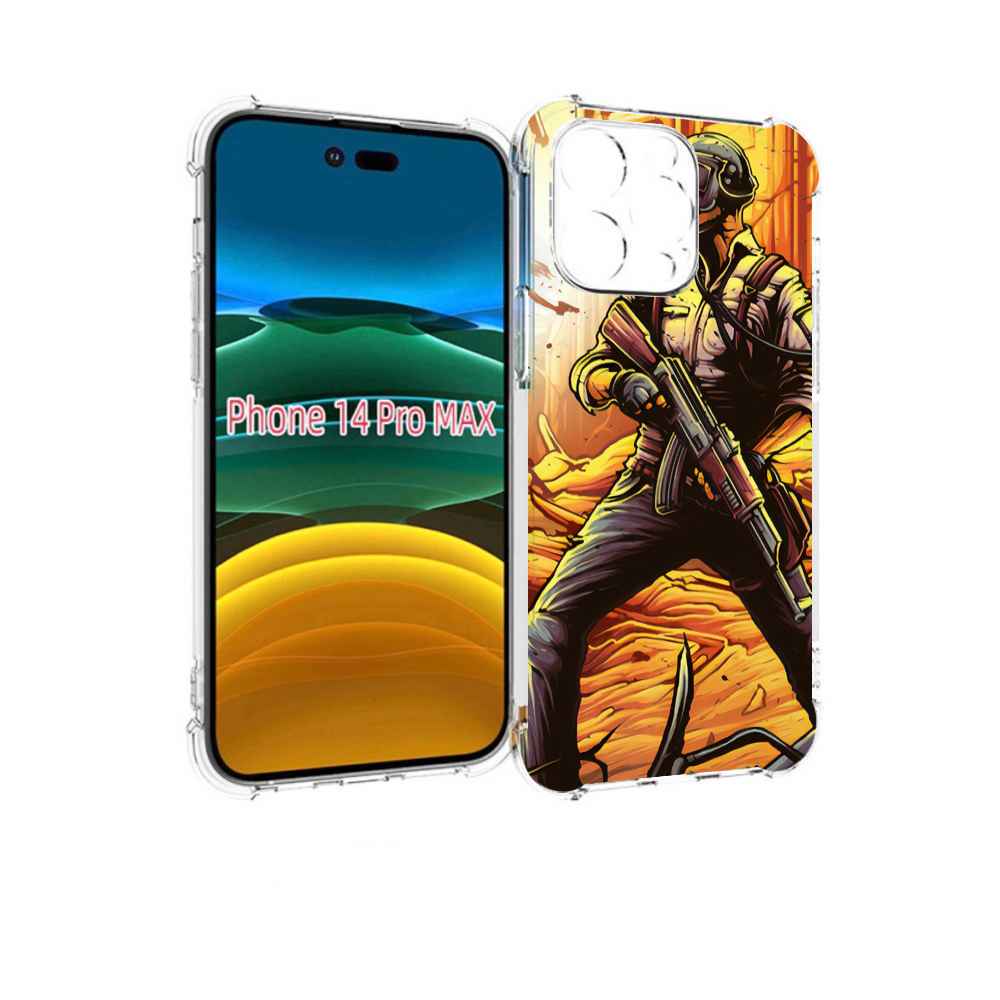 

Чехол MyPads Пабг для iPhone 14 Pro Max, Прозрачный, Tocco