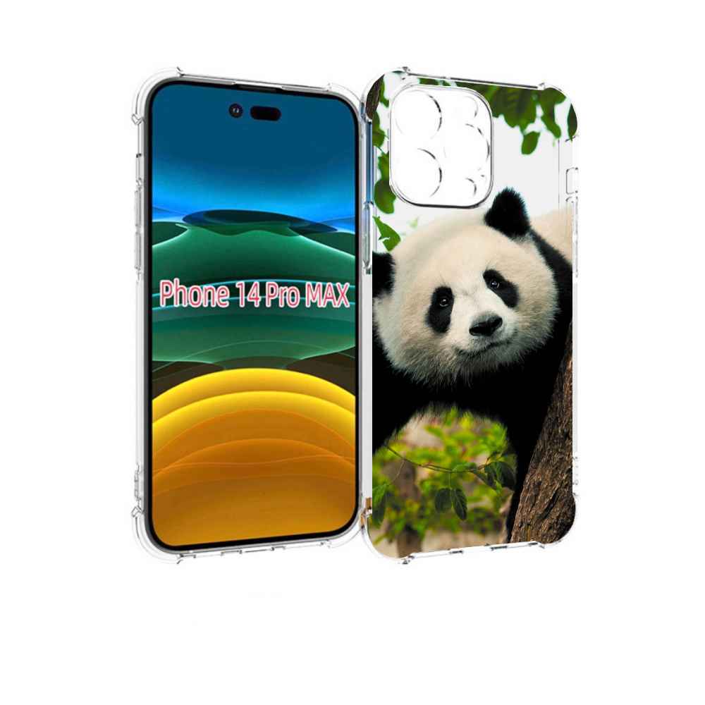 

Чехол MyPads Панда-на-дереве для iPhone 14 Pro Max, Прозрачный, Tocco