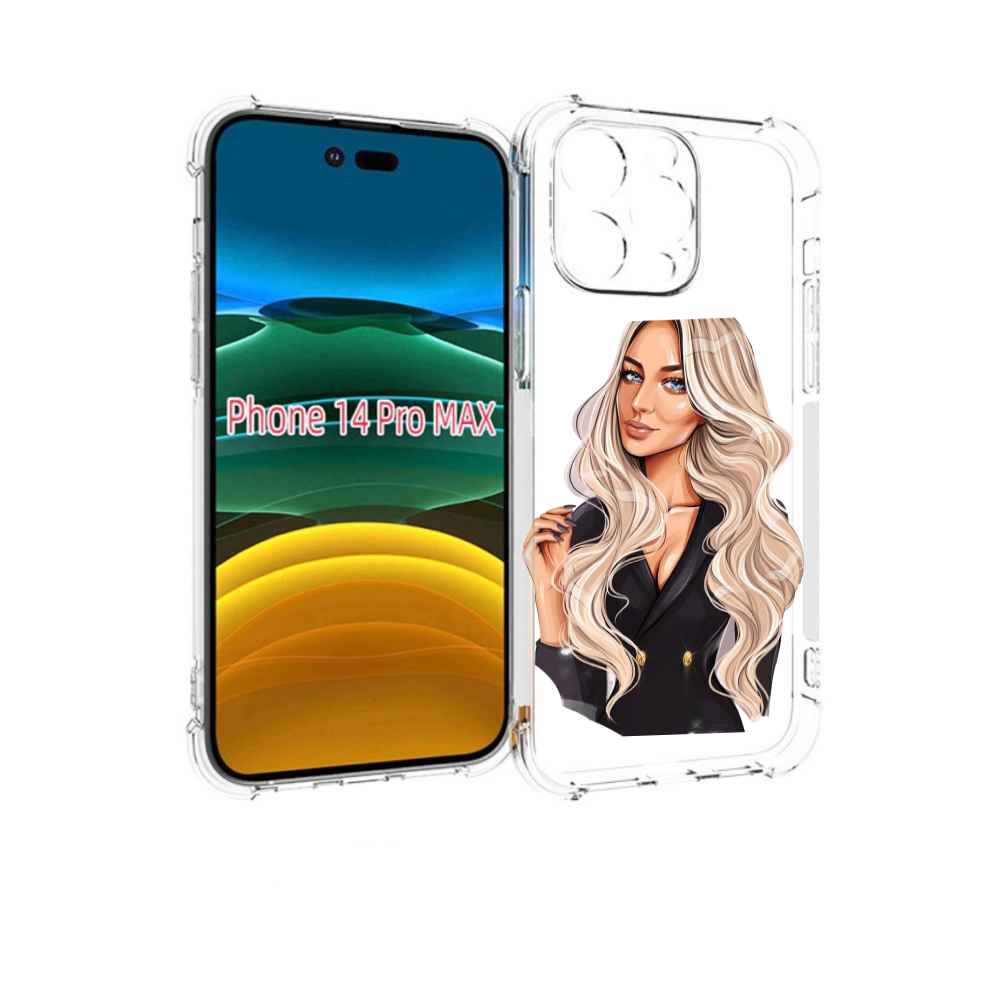 

Чехол MyPads Платье-пиджак женский для iPhone 14 Pro Max, Прозрачный, Tocco