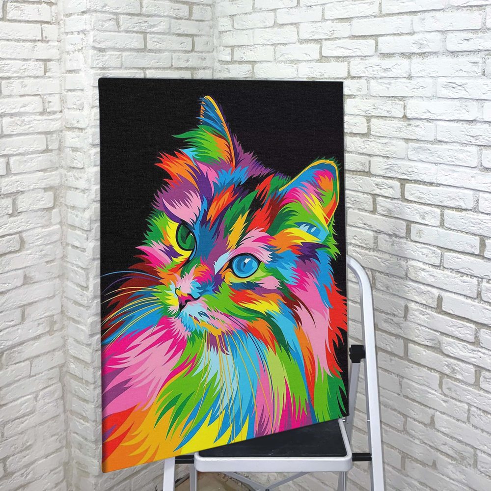 

Картина Red Panda Радужный Котик40х60
