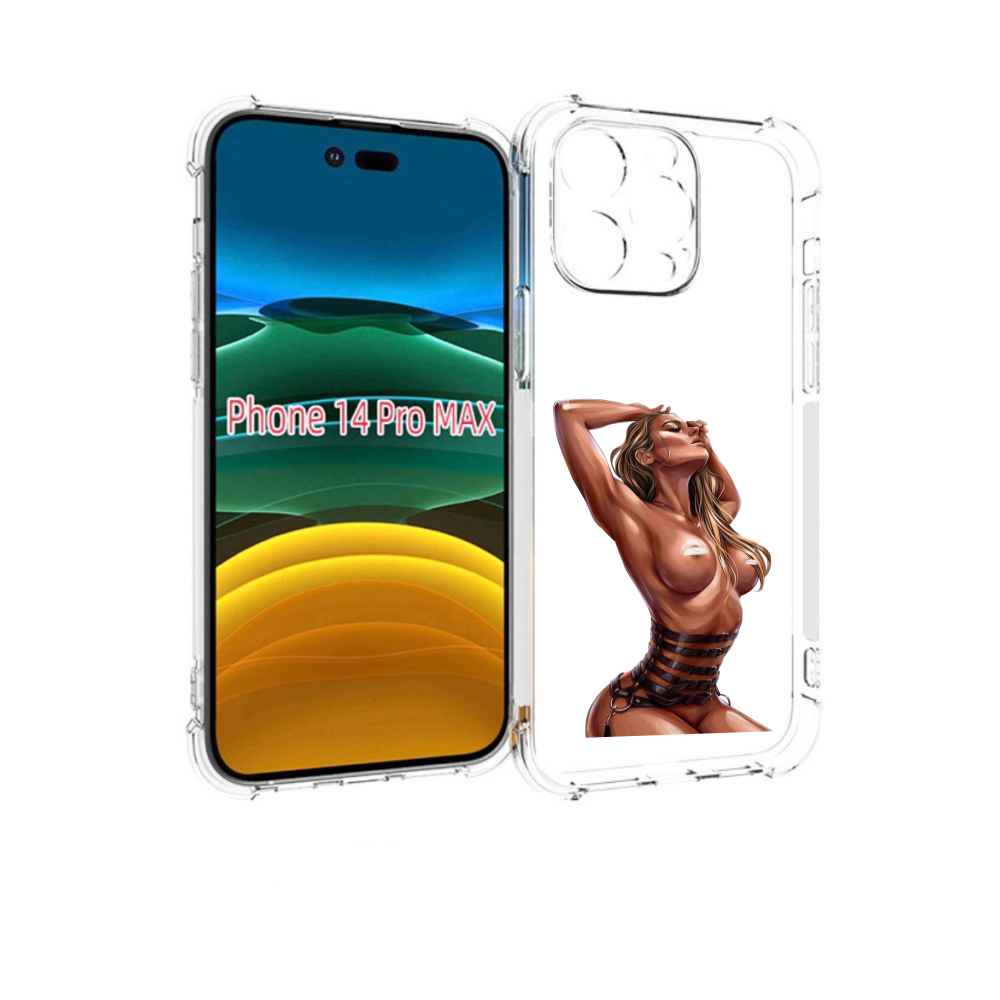 

Чехол MyPads Портупея денский для iPhone 14 Pro Max, Прозрачный, Tocco