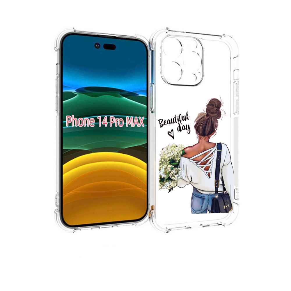 

Чехол MyPads Прекрасный-день для iPhone 14 Pro Max, Прозрачный, Tocco