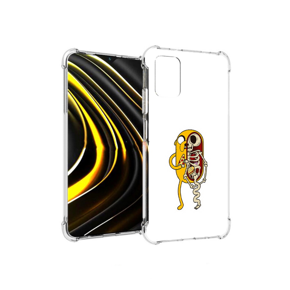 

Чехол MyPads Tocco для Xiaomi Poco M3 Джейк скелет (PT156204.280.64), Прозрачный, Tocco
