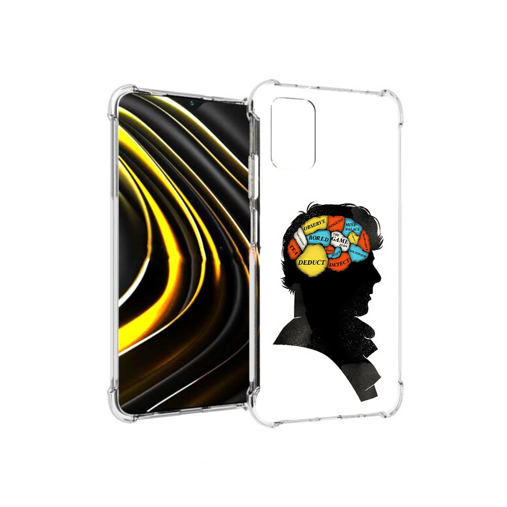 

Чехол MyPads Tocco для Xiaomi Poco M3 темный рисунок (PT156204.280.640), Прозрачный, Tocco
