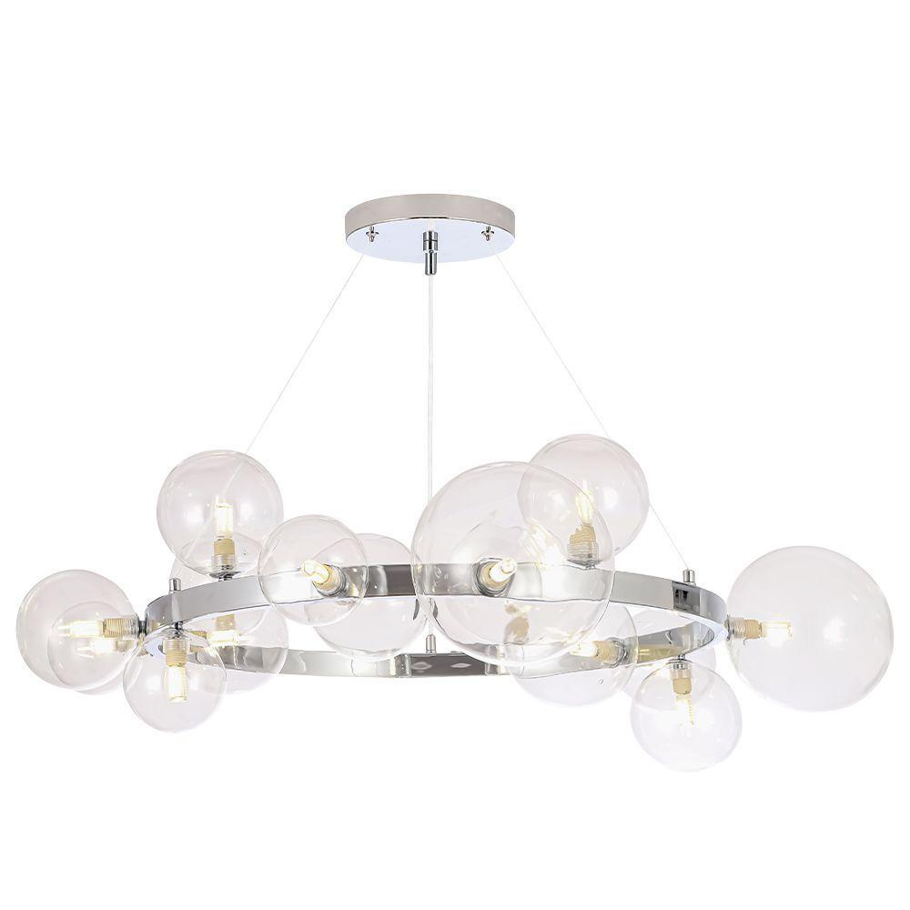 

Подвесная люстра Crystal Lux Agata SP15 V2 Chrome, Agata SP15 V2 Chrome/Transparente