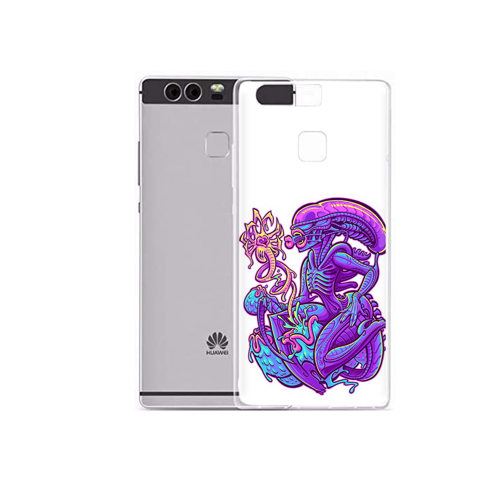

Чехол MyPads Tocco для Huawei P9 Plus чужой фиолетовый цвет (PT31455.54.693), Прозрачный, Tocco