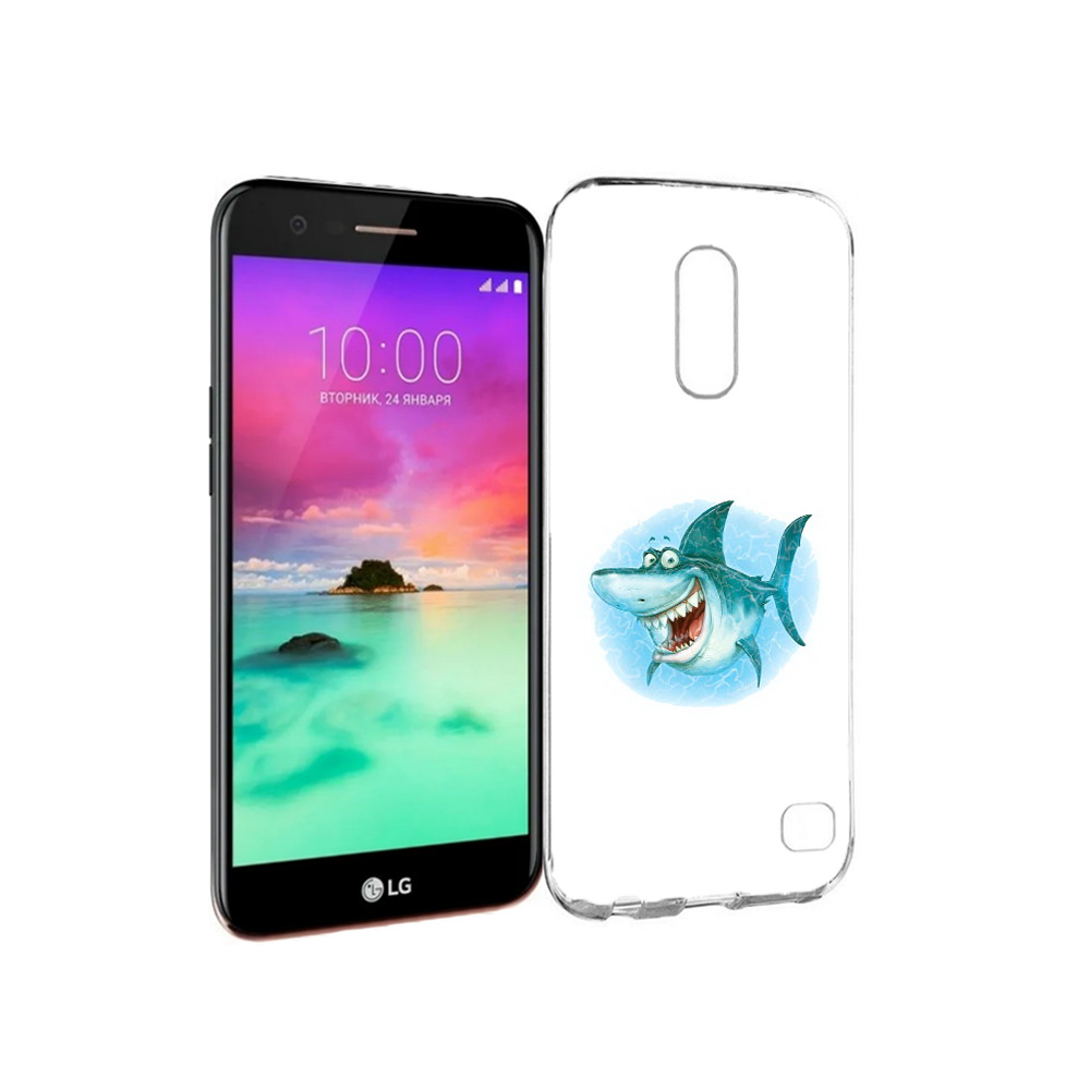 

Чехол MyPads Tocco для LG K10 (2017) веселая акула (PT53386.73.261), Прозрачный, Tocco