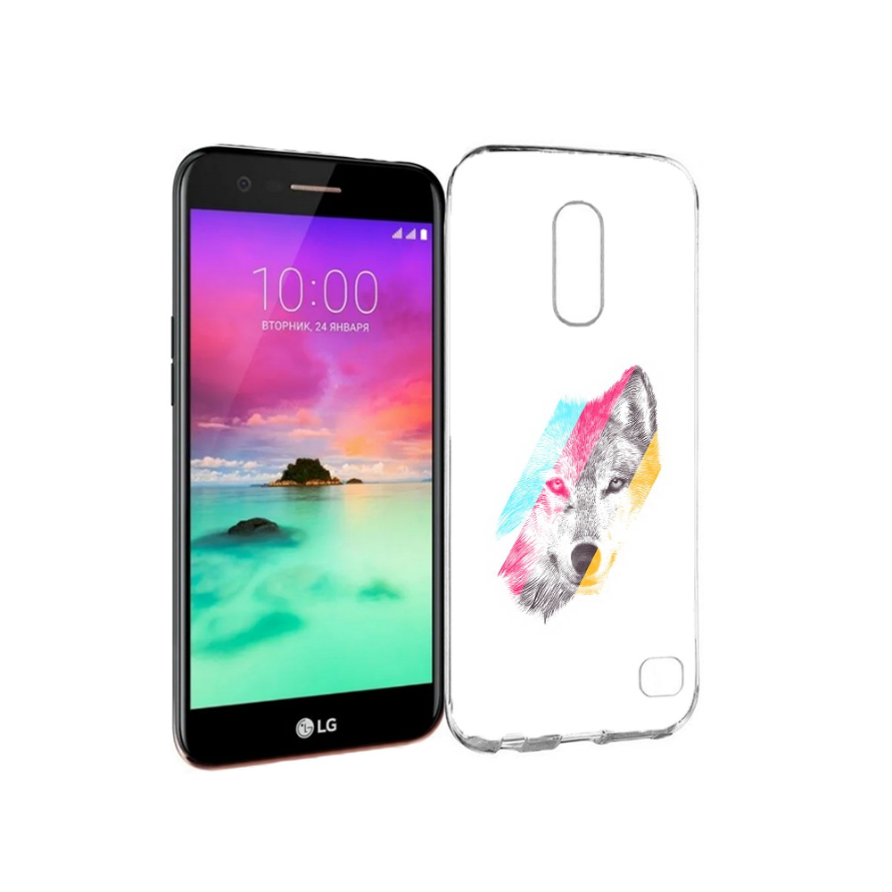 

Чехол MyPads Tocco для LG K10 (2017) волк градиент (PT53386.73.268), Прозрачный, Tocco