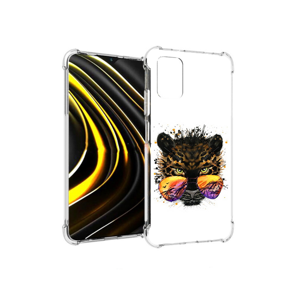 

Чехол MyPads Tocco для Xiaomi Poco M3 тропический леопард (PT156204.280.649), Прозрачный, Tocco