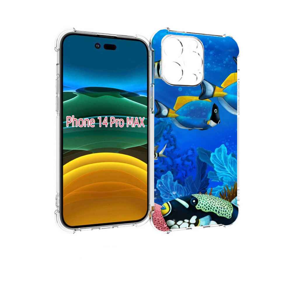 

Чехол MyPads Рыбки для iPhone 14 Pro Max, Прозрачный, Tocco