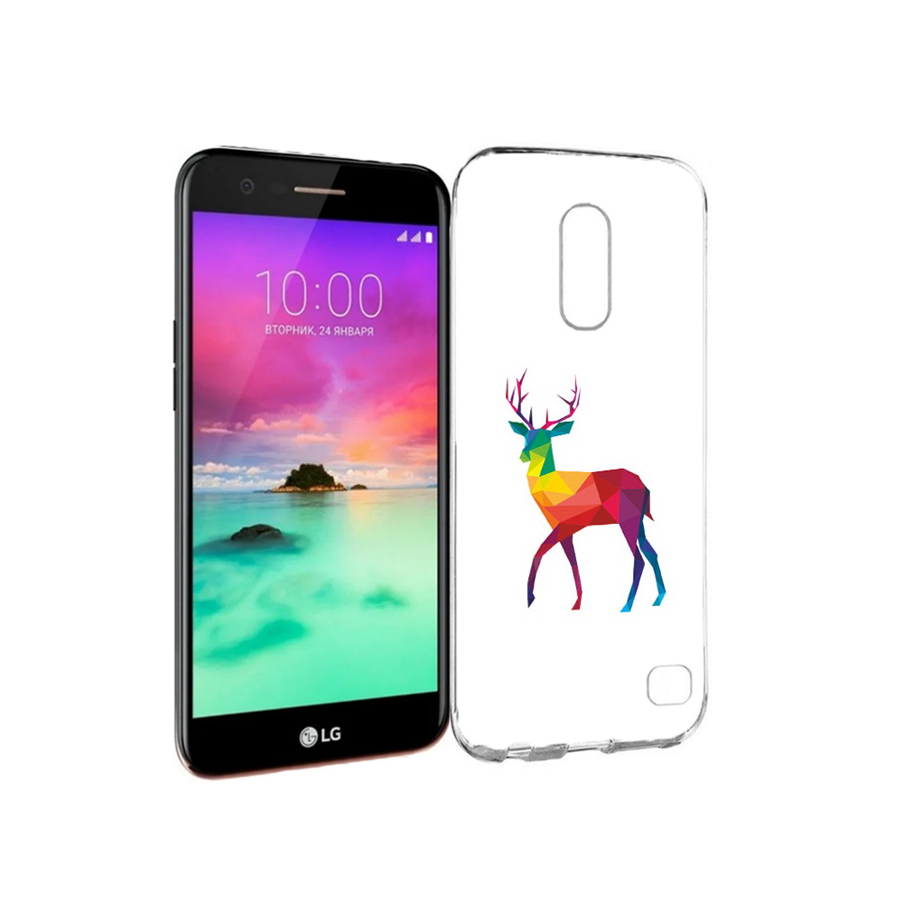 

Чехол MyPads Tocco для LG K10 (2017) геометрический олень (PT53386.73.286), Прозрачный, Tocco