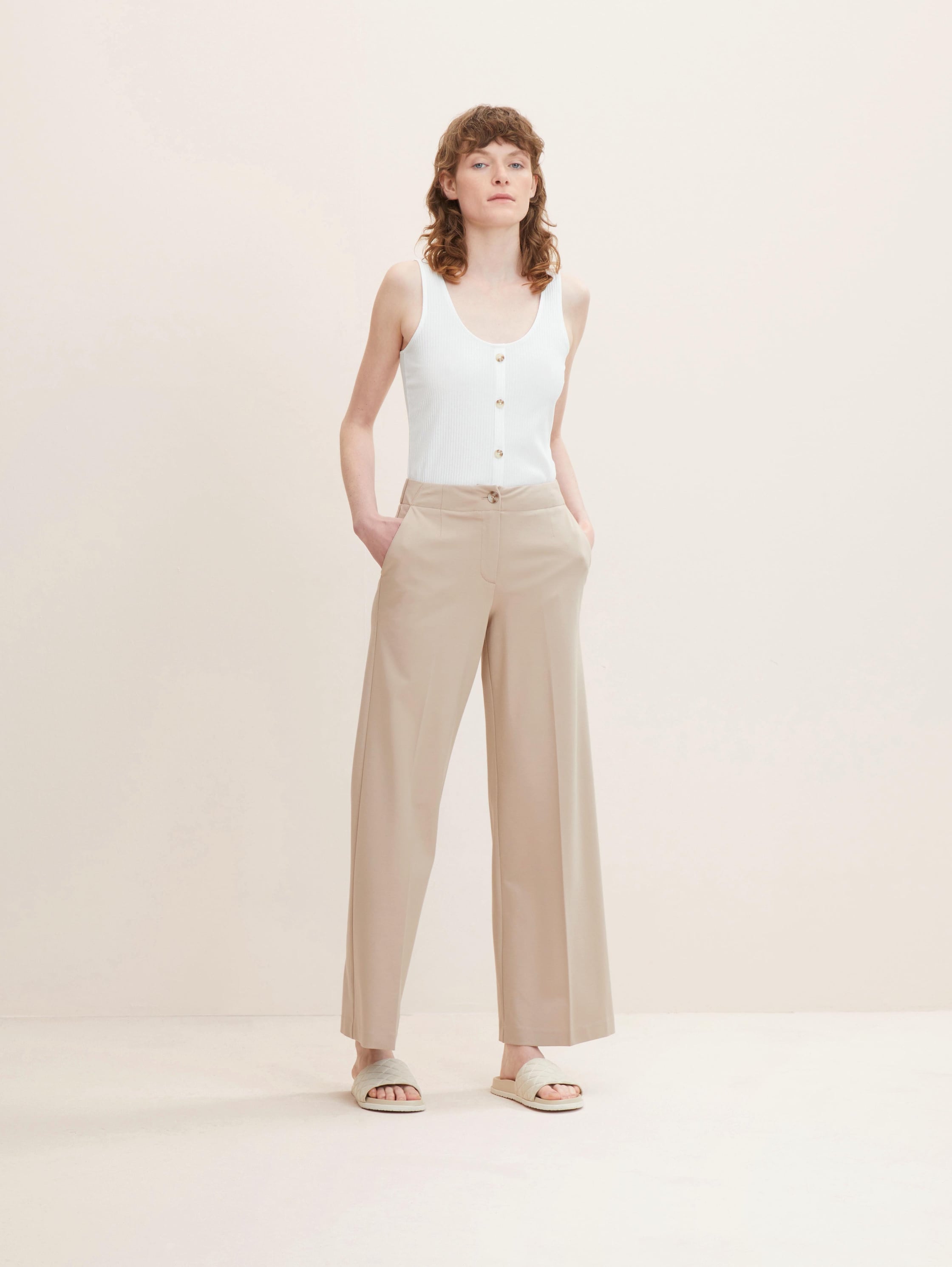 

Брюки женские TOM TAILOR 1033285 коричневые 34/32, 1033285