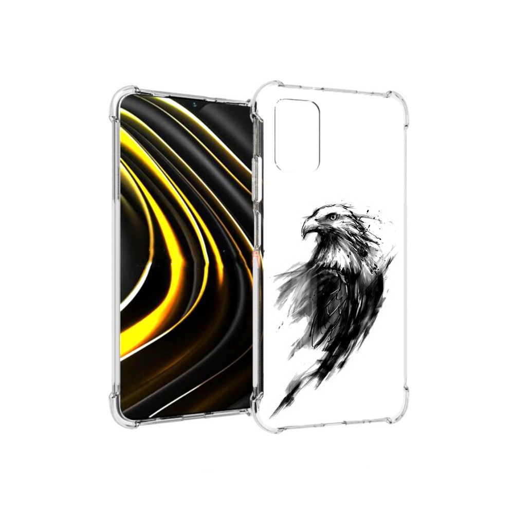 

Чехол MyPads Tocco для Xiaomi Poco M3 чб птица (PT156204.280.670), Прозрачный, Tocco