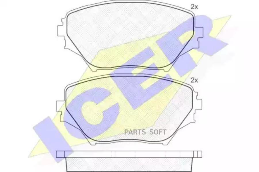 

Колодки Передние Toyota Rav4 Ii 00-05 Icer 181519 Icer арт. 181519