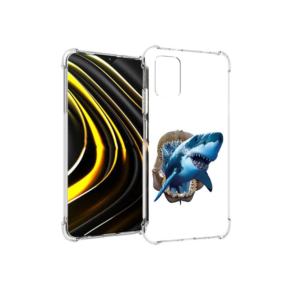 

Чехол MyPads Tocco для Xiaomi Poco M3 челюсти (PT156204.280.675), Прозрачный, Tocco