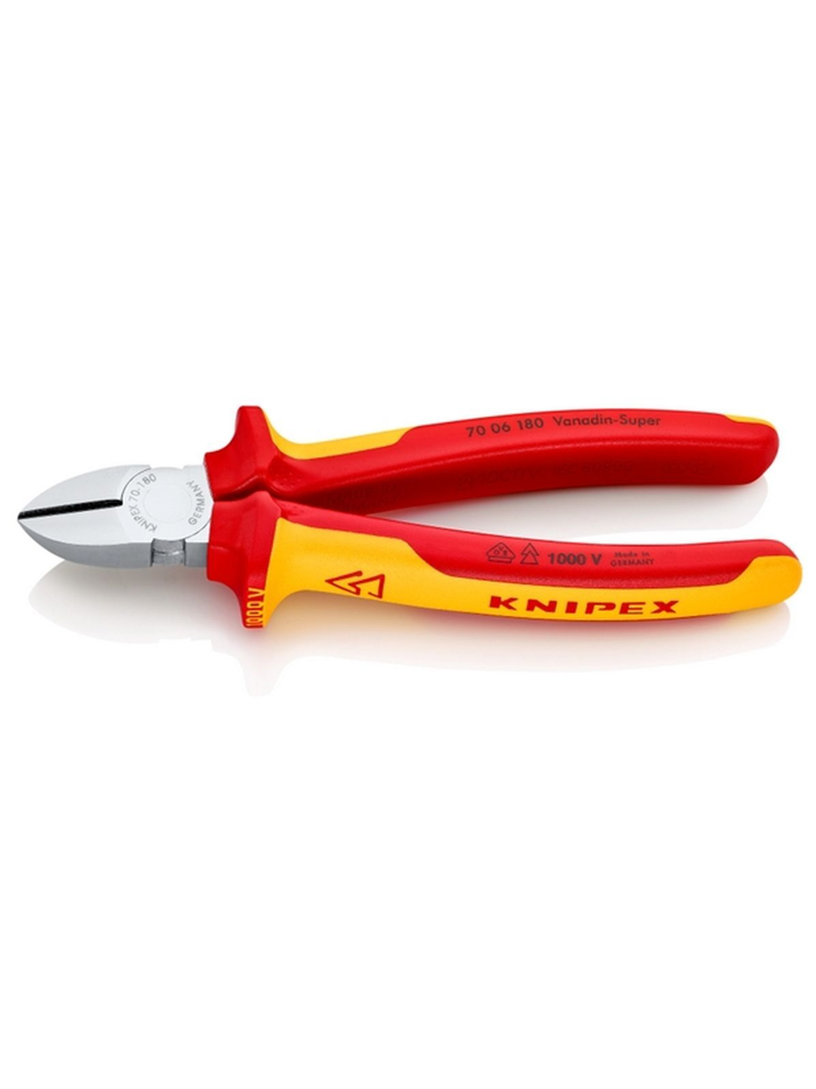 

бокорезы Knipex KN-7006180 180, Кусачки боковые диэлектрика