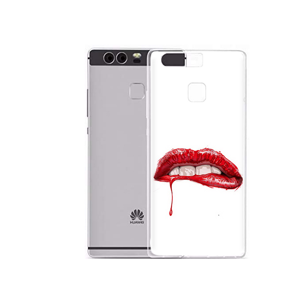 Чехол MyPads Tocco для Huawei P9 Plus яркие красные губы (PT31455.54.706)