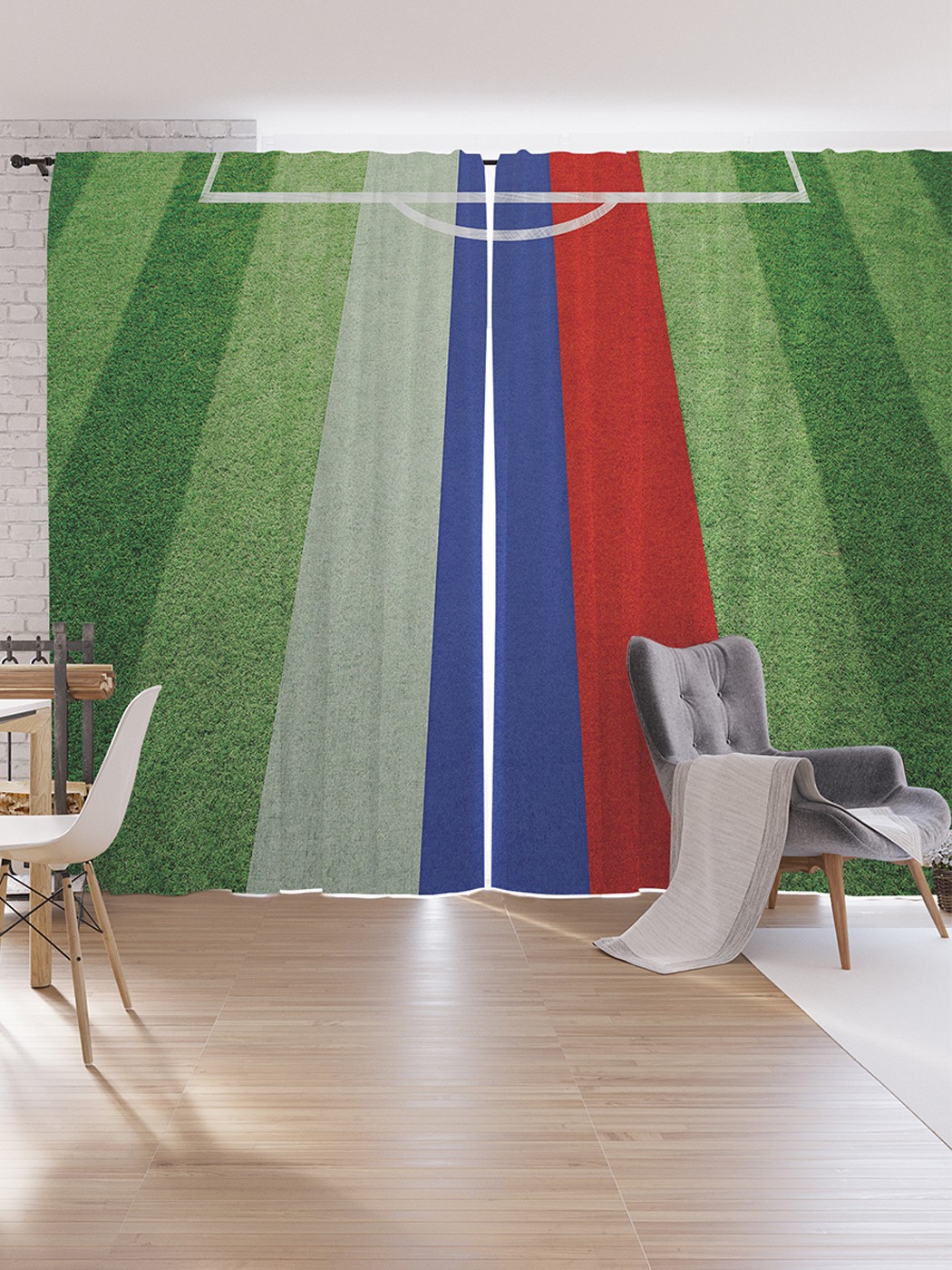 

Шторы под лён JoyArty "Стадион в России", серия Oxford DeLux, 340х265 см, Стадион в России