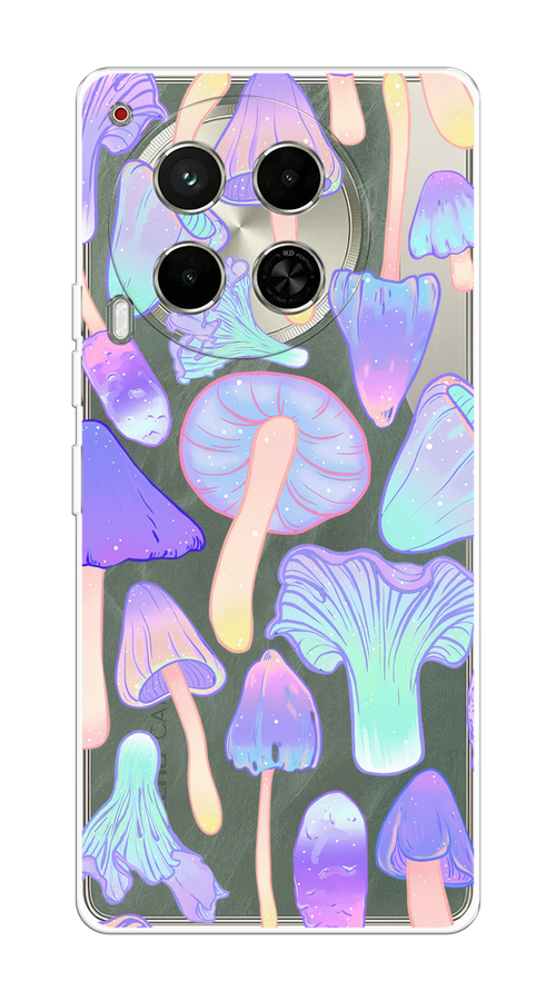 

Чехол на Tecno Camon 30 5G "Пастельные грибы", Фиолетовый;голубой, 305550-1