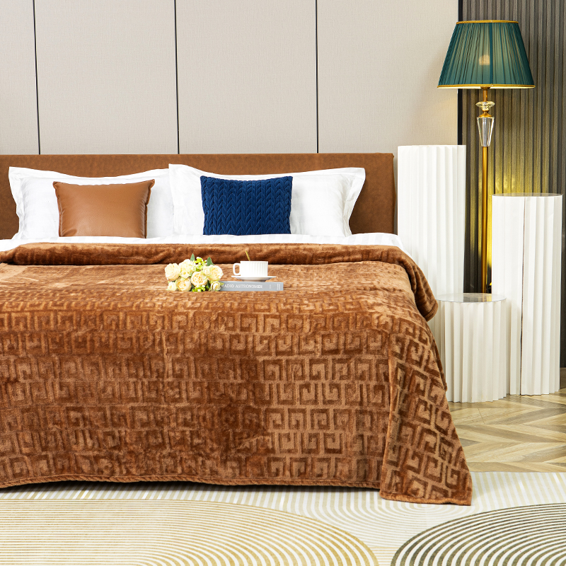

Плед Dilya Home 200х220 см коричневый, 5