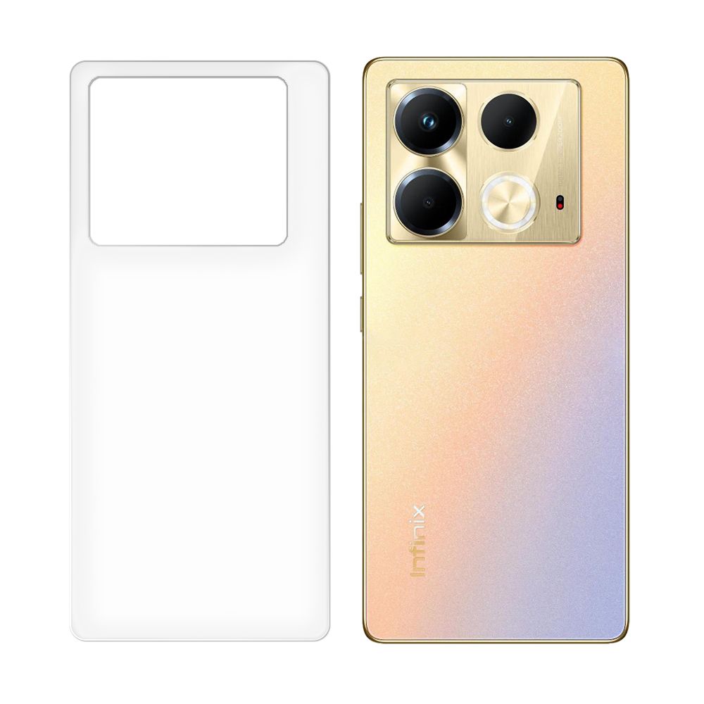 

Стекло защитное гибридное Krutoff для Infinix Note 40 задняя сторона