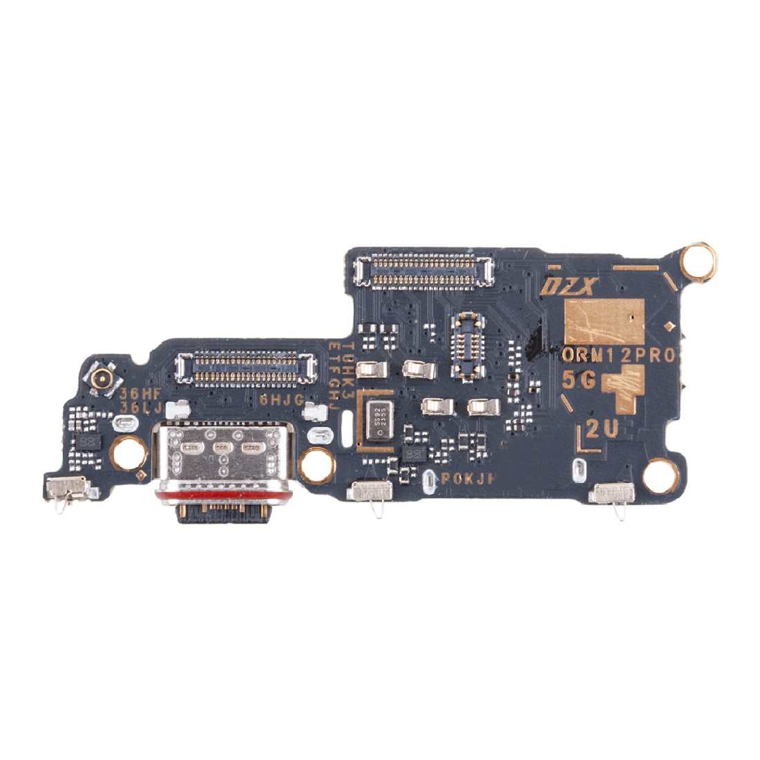 

Плата нижняя Realme 12 Pro 5G (RMX3842) на системный разъем, разъем Sim-карты и микрофон