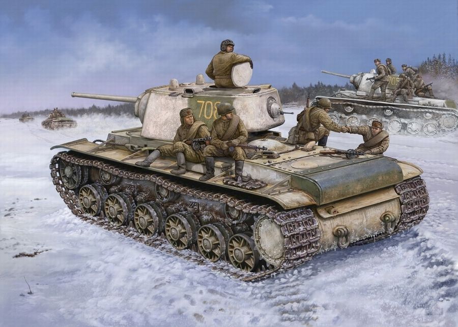

Сборная модель HobbyBoss 1/48 Russian KV-1 Model 1942 “Heavy Cast Turret”Tank 84813