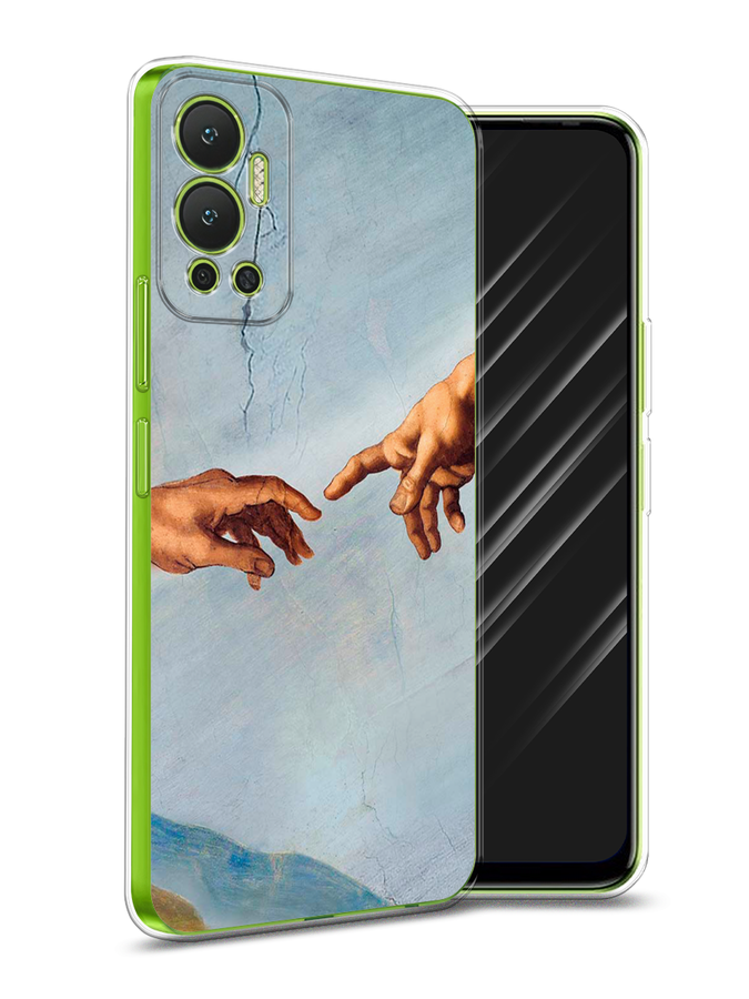 

Чехол Awog на Infinix Hot 12 "Сотворение Адама", Разноцветный, 3101350-9