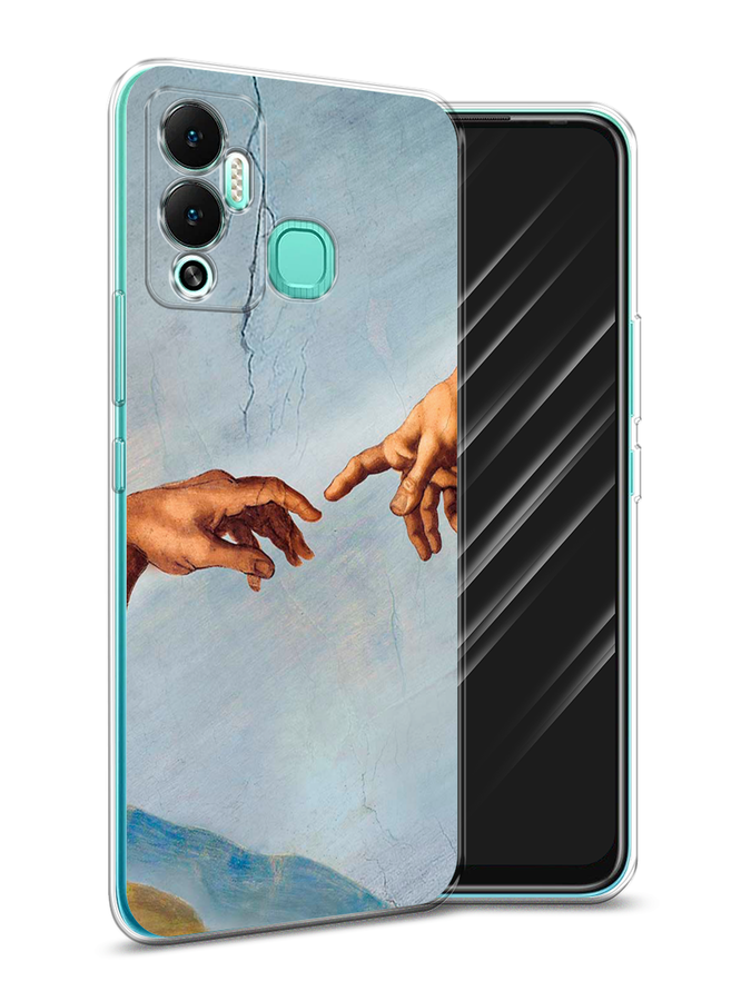 

Чехол Awog на Infinix Hot 12 Play "Сотворение Адама", Разноцветный, 3101750-9