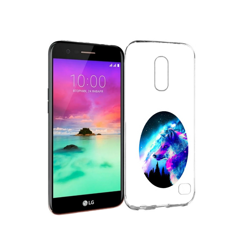 

Чехол MyPads Tocco для LG K10 (2017) голубой волк (PT53386.73.293), Прозрачный, Tocco