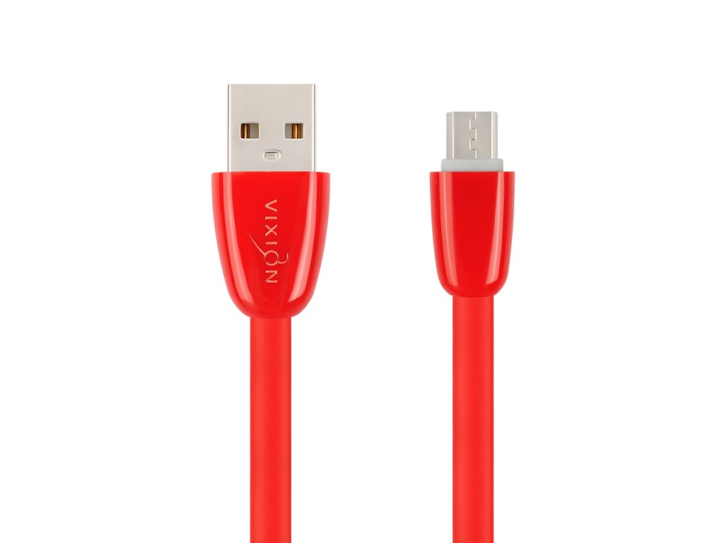 фото Кабель vixion usb - micro usb вилка-вилка м (k12m red)