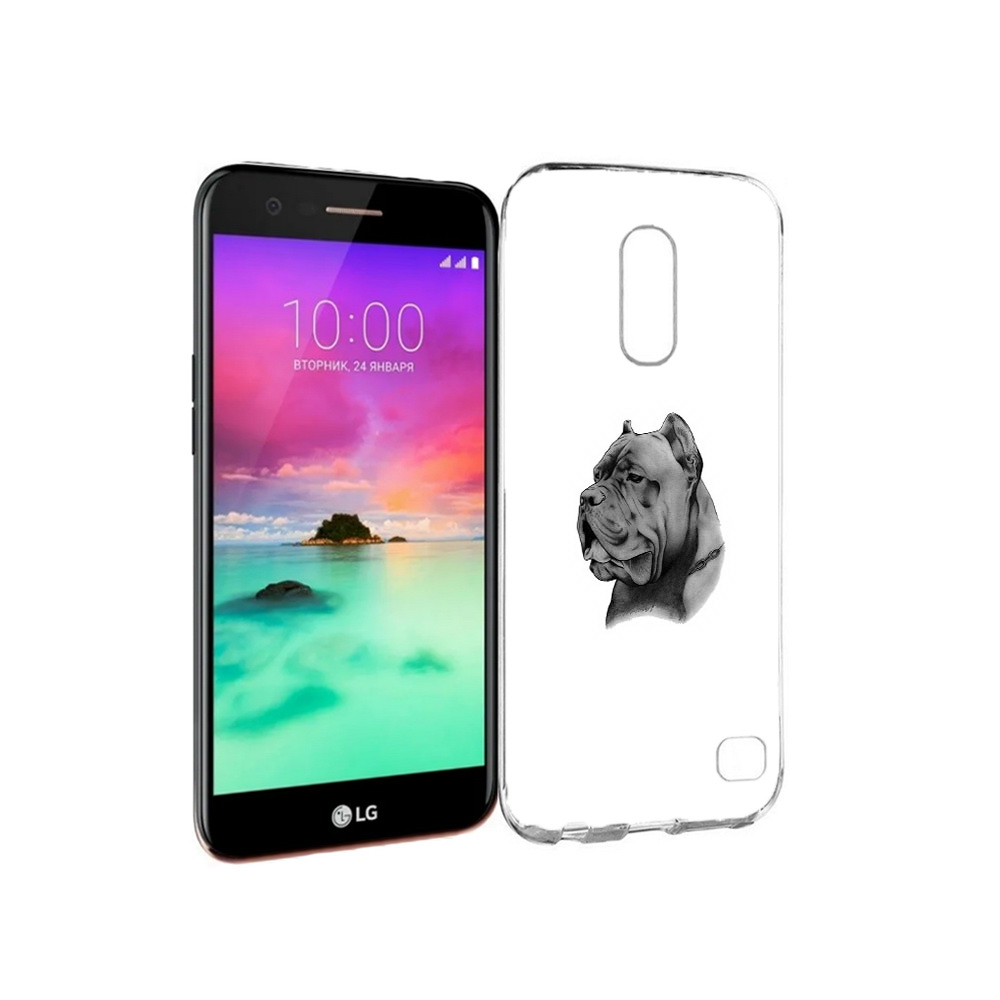 

Чехол MyPads Tocco для LG K10 (2017) грозный бульдог (PT53386.73.300), Прозрачный, Tocco