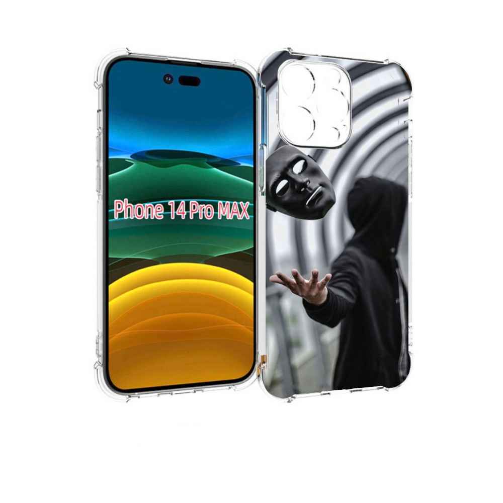 

Чехол MyPads Сними-маску для iPhone 14 Pro Max, Прозрачный, Tocco