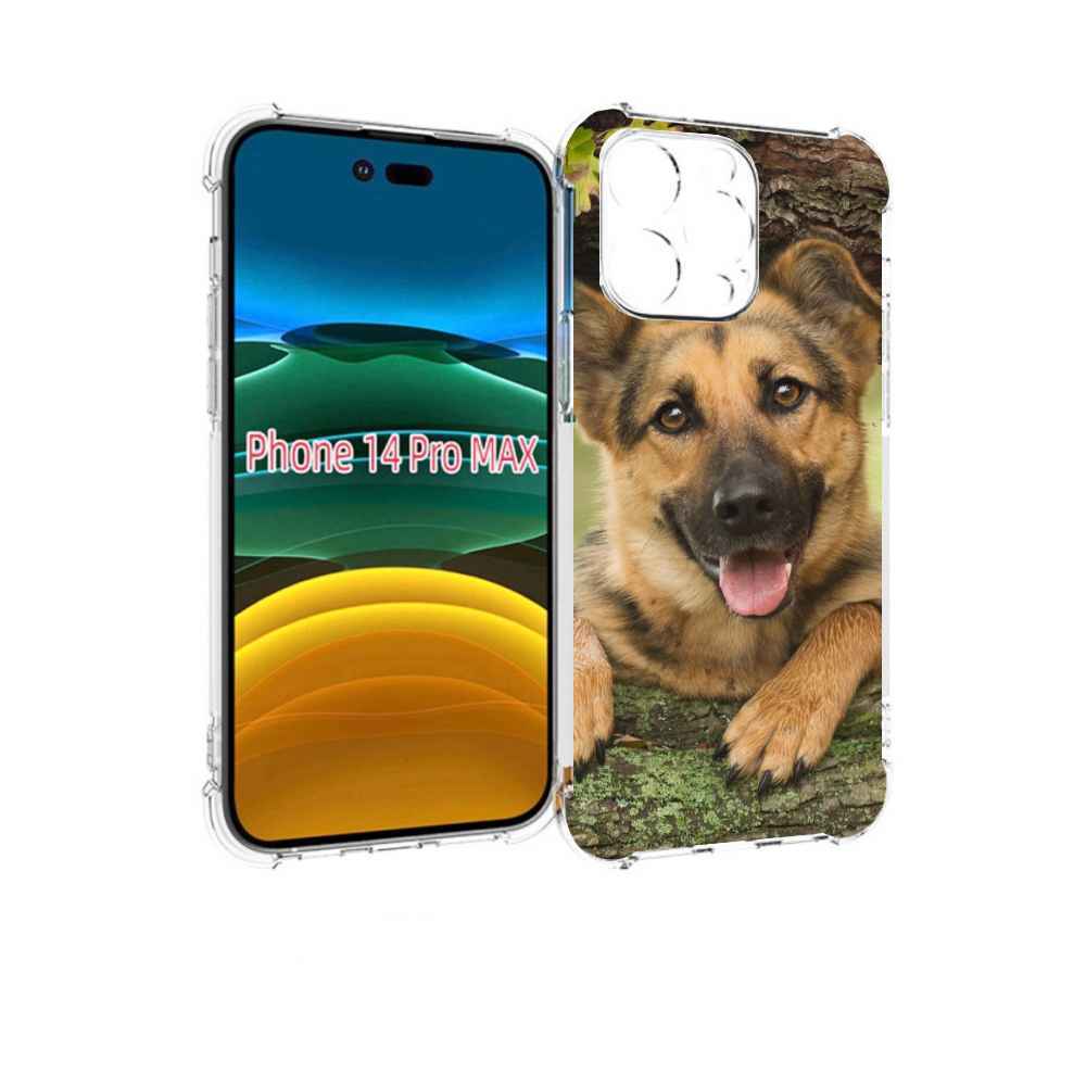 

Чехол MyPads Собака-на-дереве для iPhone 14 Pro Max, Прозрачный, Tocco