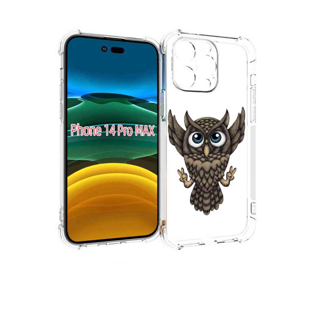 

Чехол MyPads Сова для iPhone 14 Pro Max, Прозрачный, Tocco