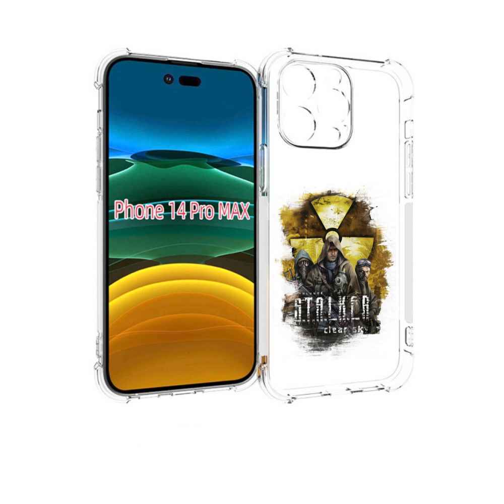 

Чехол MyPads Сталкер мужской для iPhone 14 Pro Max, Прозрачный, Tocco