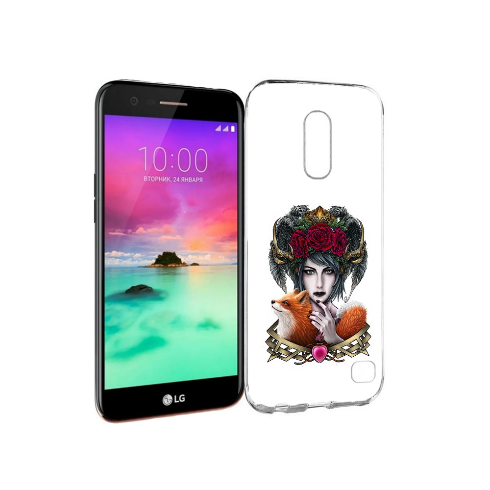 

Чехол MyPads Tocco для LG K10 (2017) девушка с лисой (PT53386.73.314), Прозрачный, Tocco