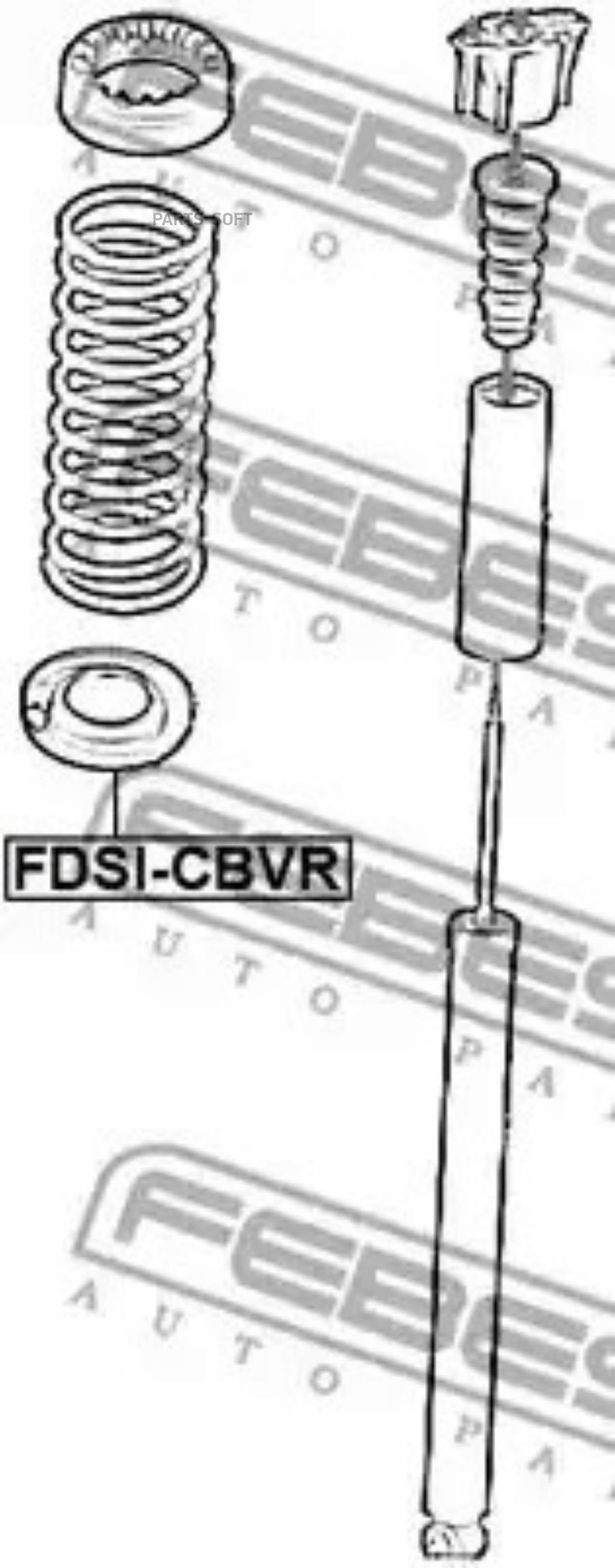 

Проставка задней пружины нижняя FEBEST FDSI-CBVR