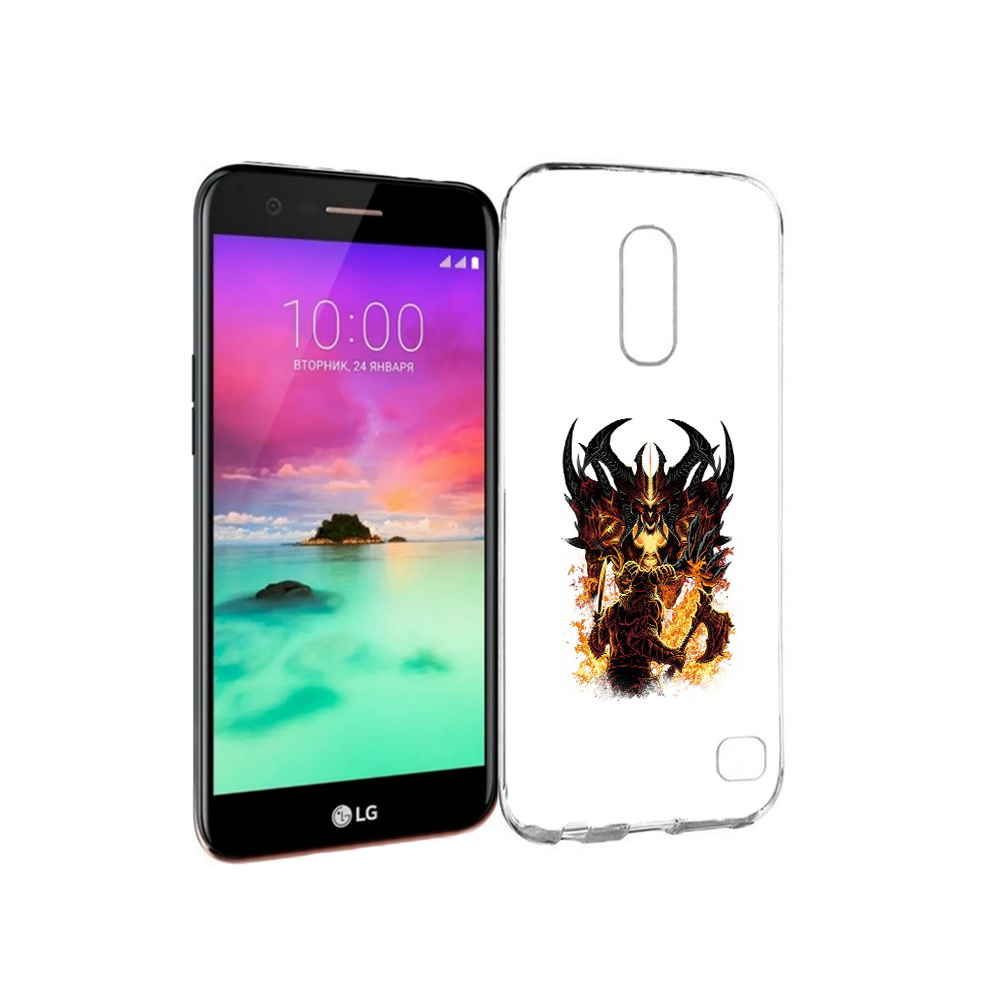 

Чехол MyPads Tocco для LG K10 (2017) демон shadow fiend (PT53386.73.318), Прозрачный, Tocco